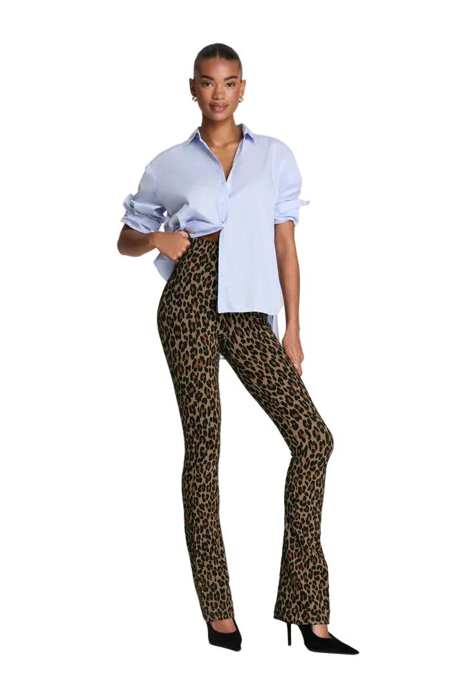 Ponte Micro Flare Leopard ella where she shops