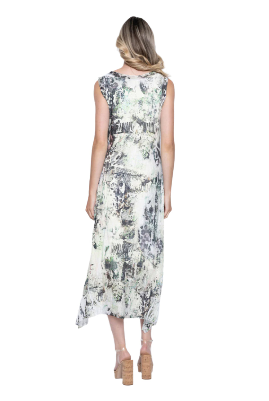 Printed Novelty Knit Dress – Back – Ella Where She Shops