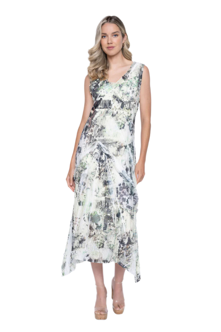 Printed Novelty Knit Dress – Front – Ella Where She Shops