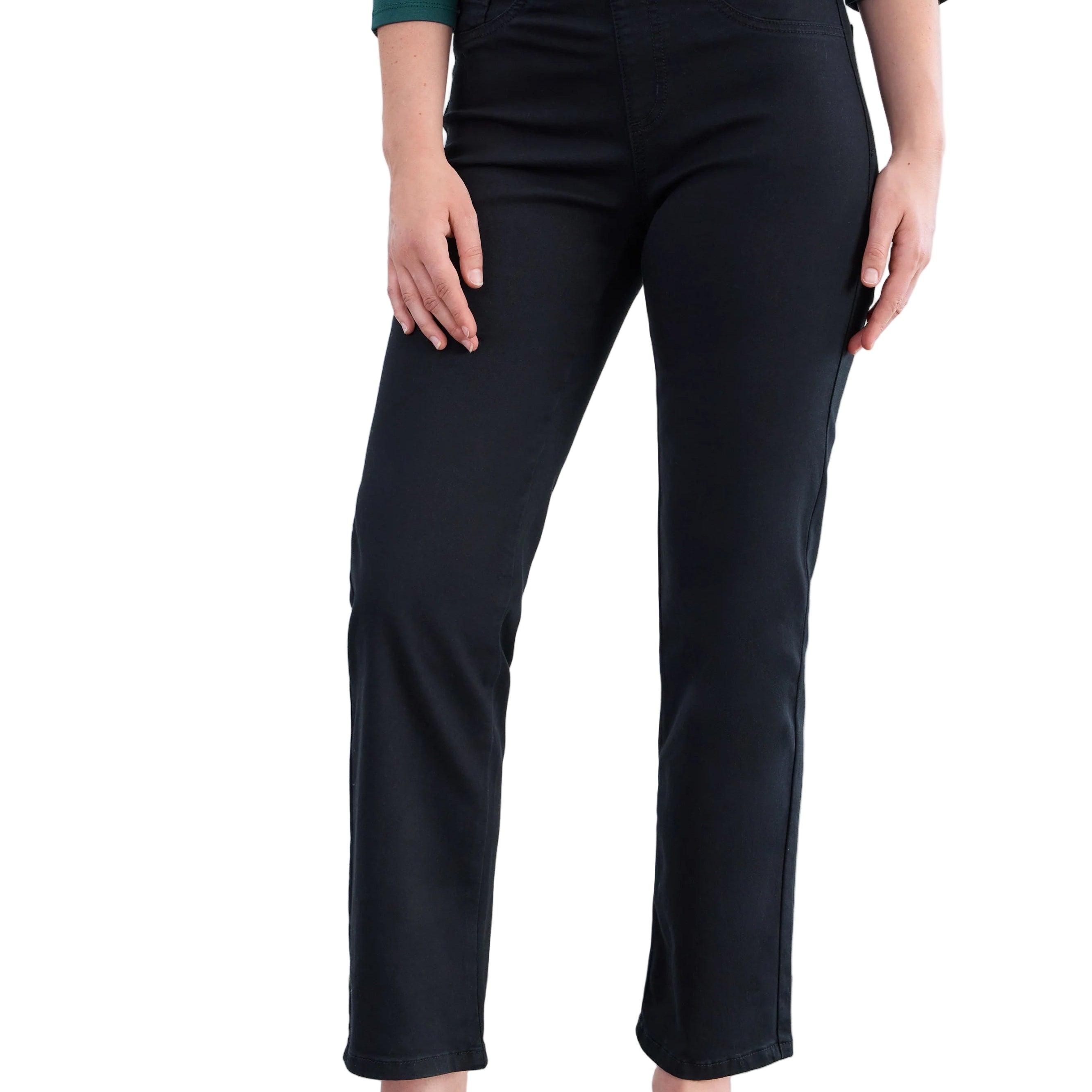 Pull-On Straight Ankle – Black – Ella Where She Shops