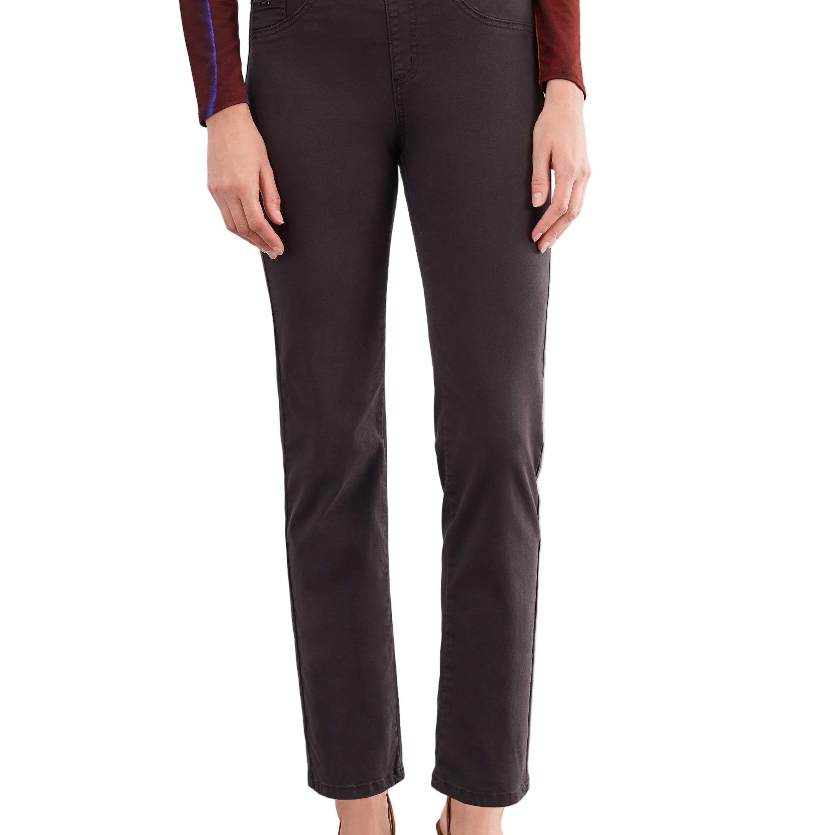 Pull-On Straight Ankle – Brown – Ella Where She Shops
