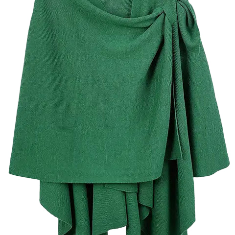 Ruana With Shoulder Strap green ella where she shops