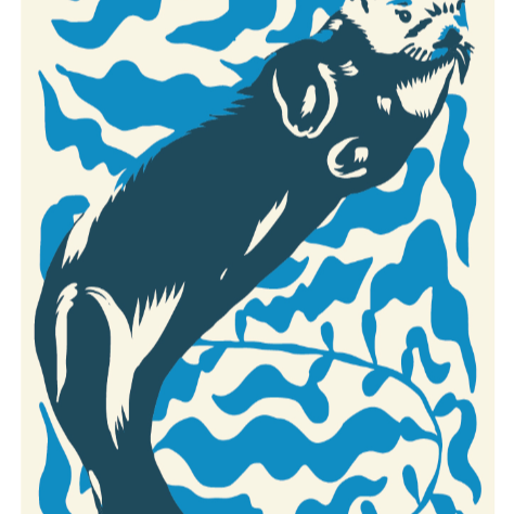 Sand Cloud Beach Towel - Mr Otter Front - Ella Where She Shops