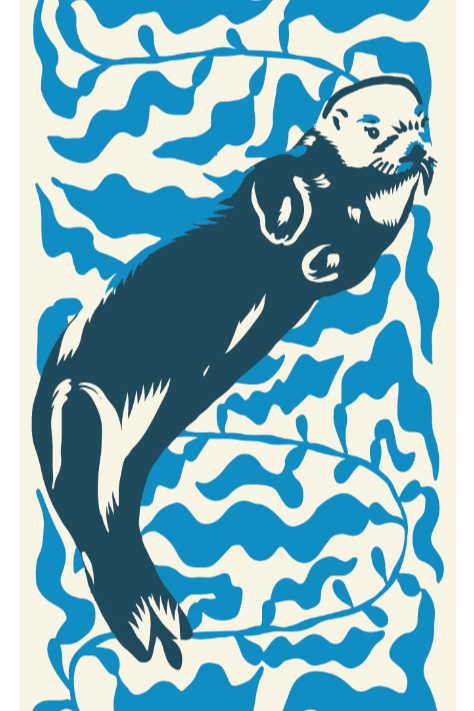 Sand Cloud Beach Towel - Mr Otter Front - Ella Where She Shops