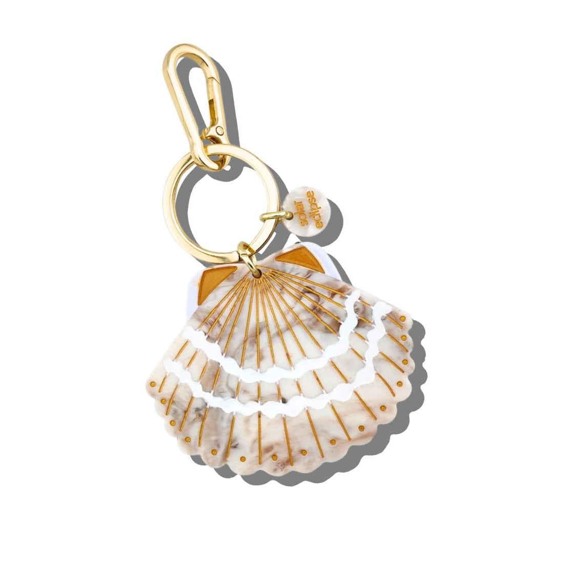 Seashell Bag Charm & Keychain - Front - Ella Where She Shops