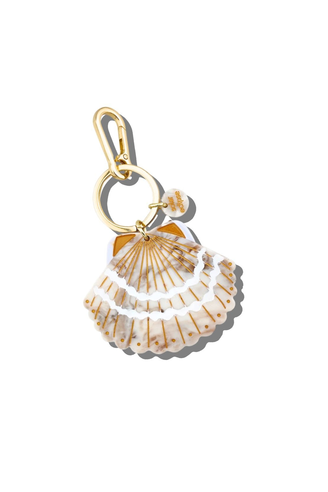 Seashell Bag Charm & Keychain - Front - Ella Where She Shops