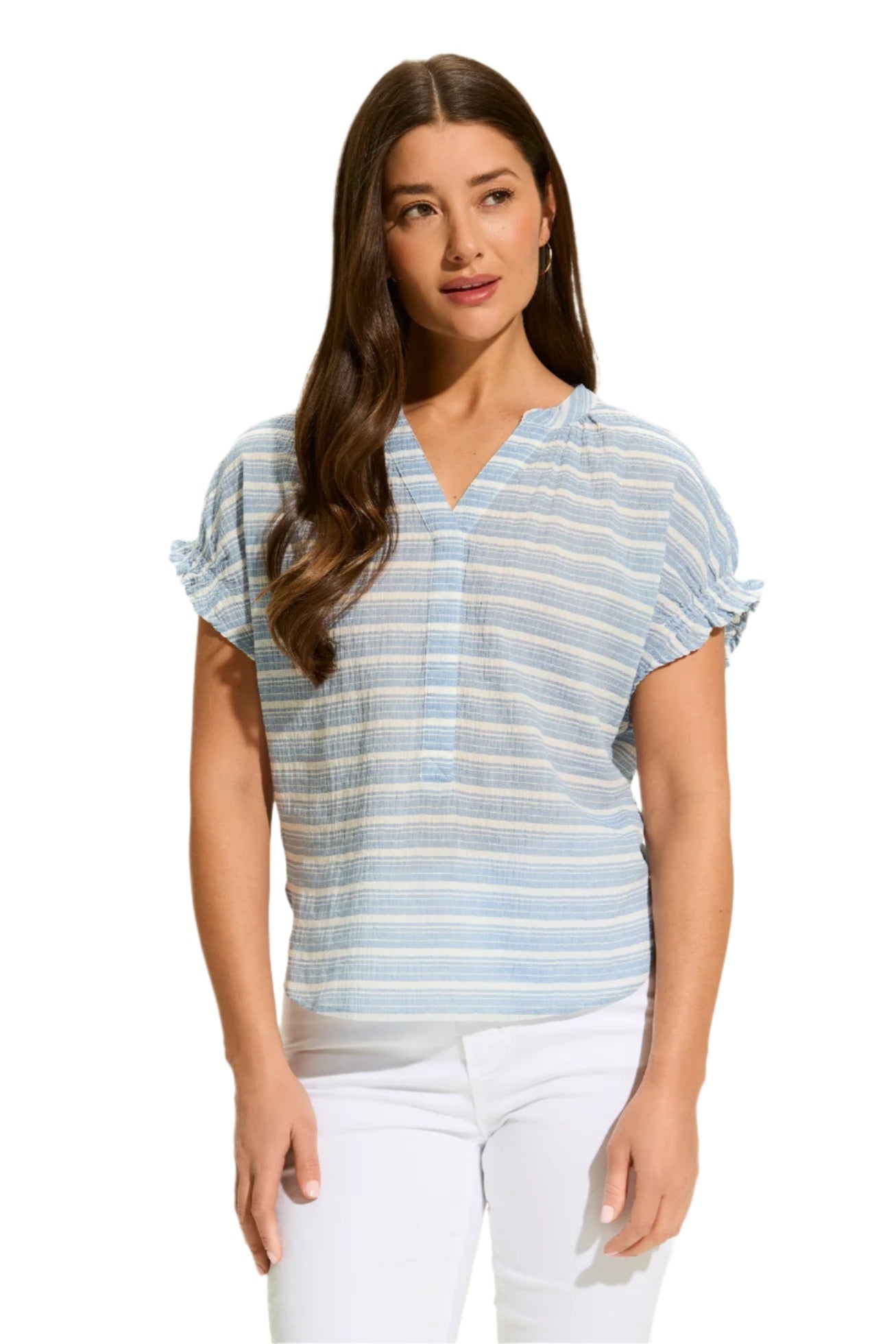 Short Sleeve Stripe Top Ella where she shops