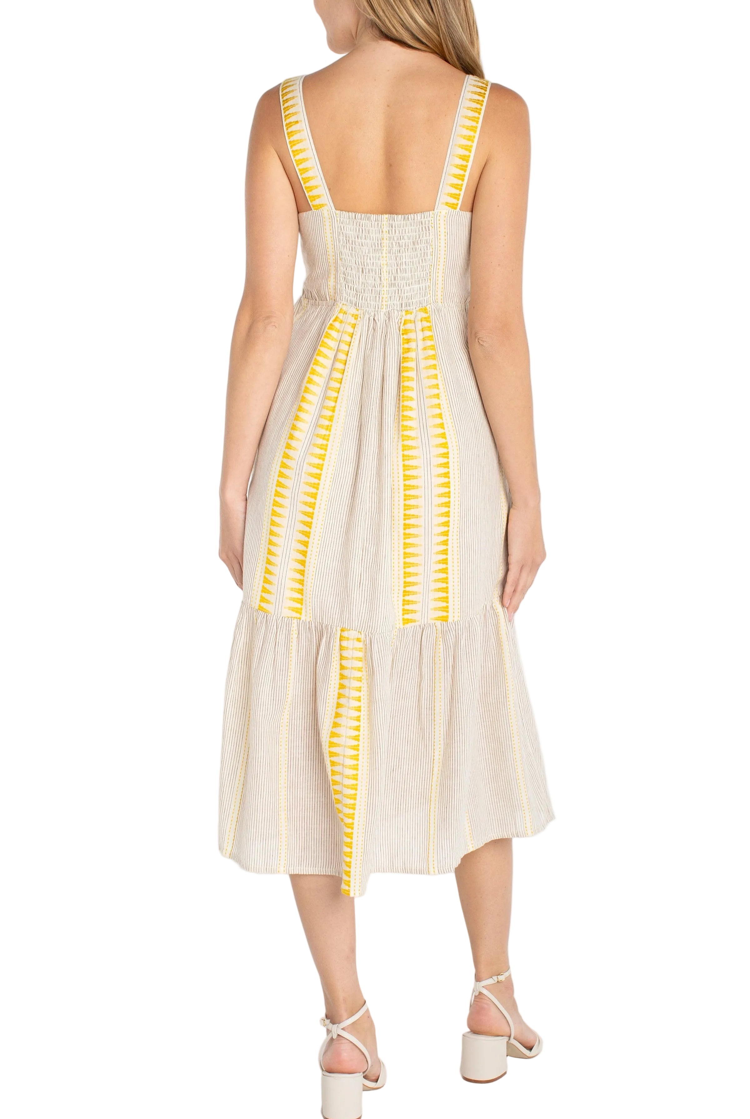 Sleeveless Midi Dress Back Ella Where She Shops