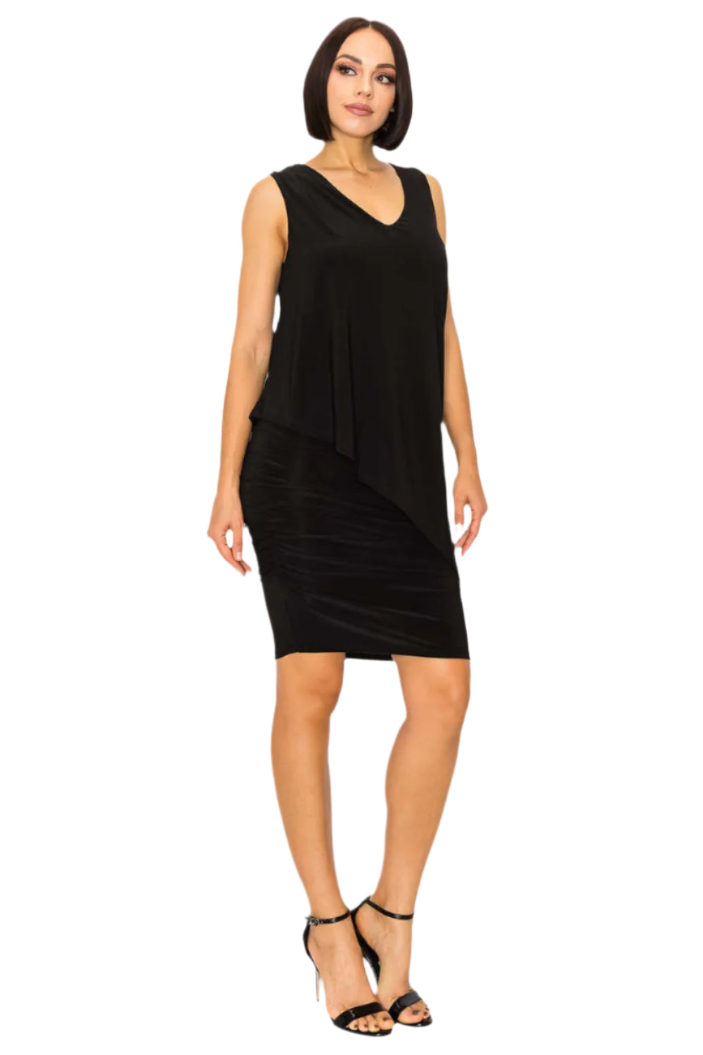 Sleeveless Versatile Tunic/Dress Black - Ella Where She Shops