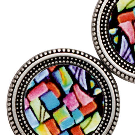 Stained Glass Image Magnet Button Pin Set - Ella Where She Shops