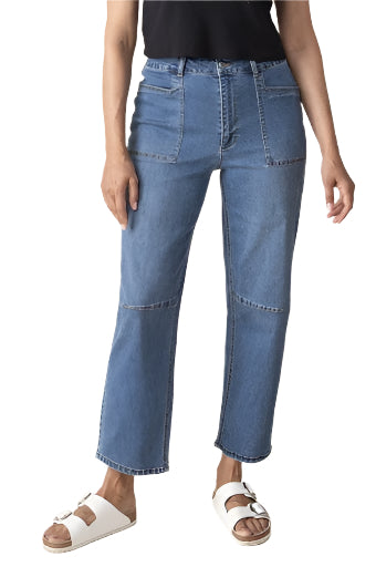 Stretch Denim Barrel Leg - Ella Where She Shops