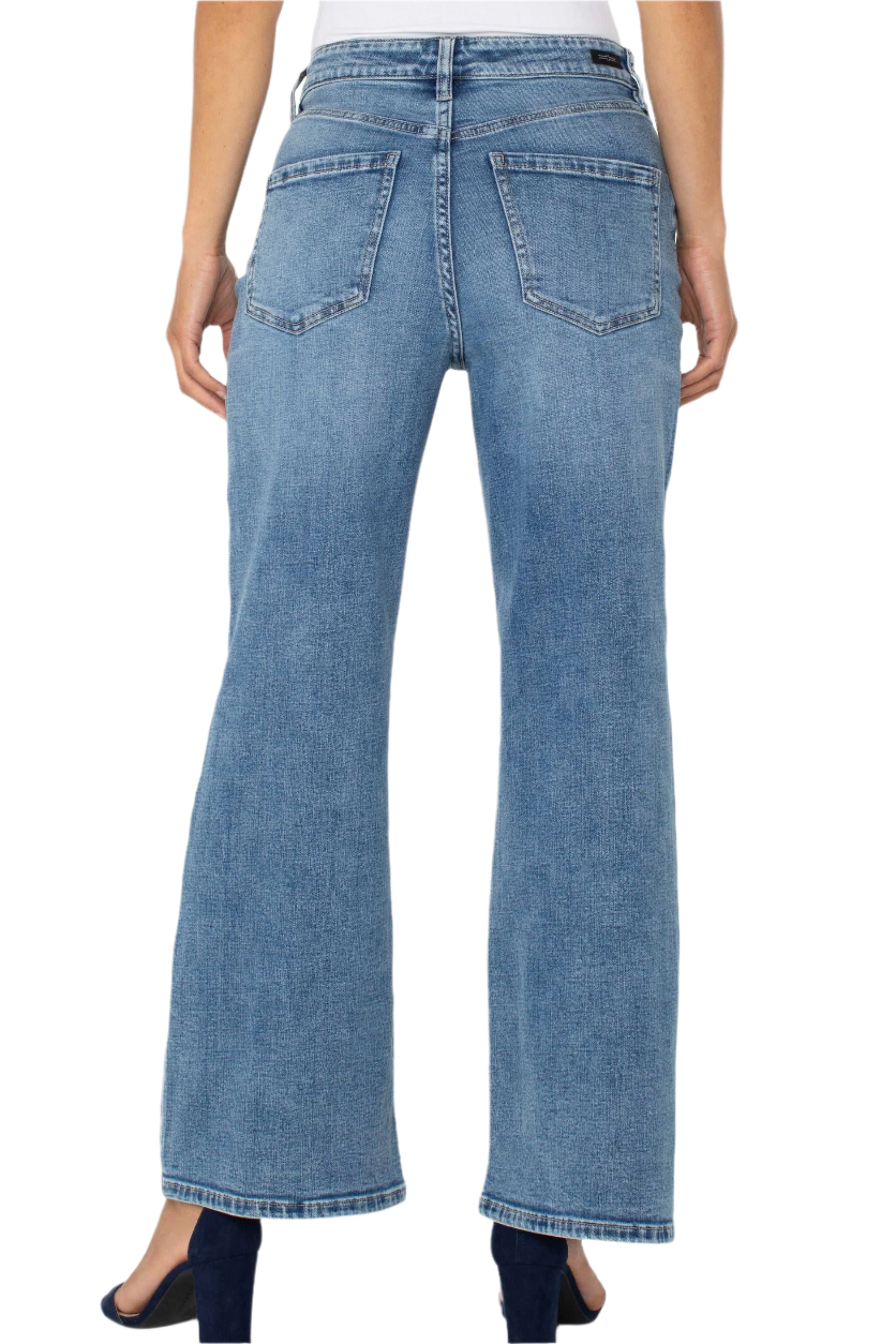 Stride Hi-Rise Wide Leg - Back - Ella Where She Shops