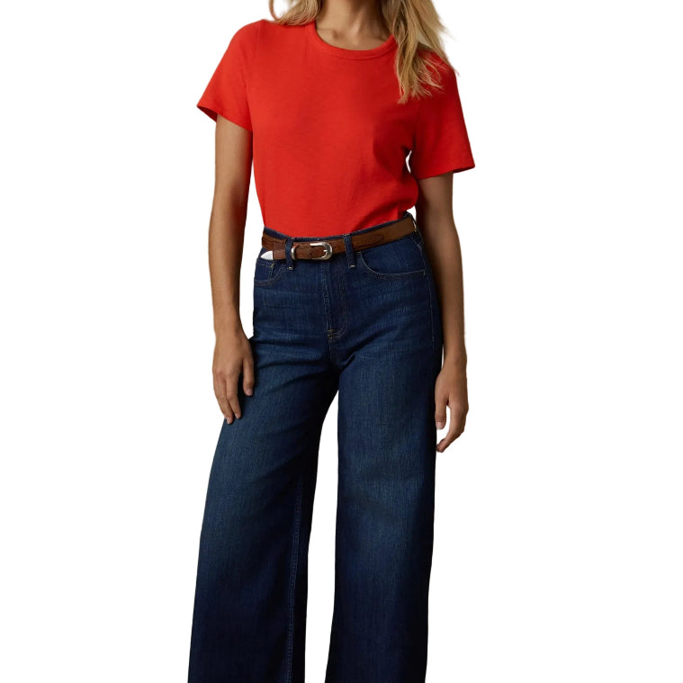 Sunwashed Regenerative Essential Tee – Poppy Red – Ella Where She Shops