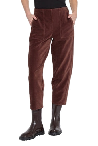 Tatum Cord Crop Barrel Pants - Front - Ella Where She Shops