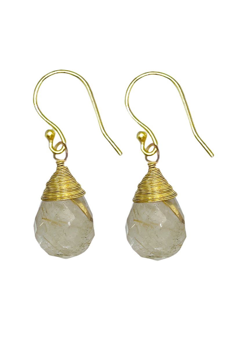 Tear-Drop Semi-Precious Stone Earrings - Style 1 - Ella Where She Shops