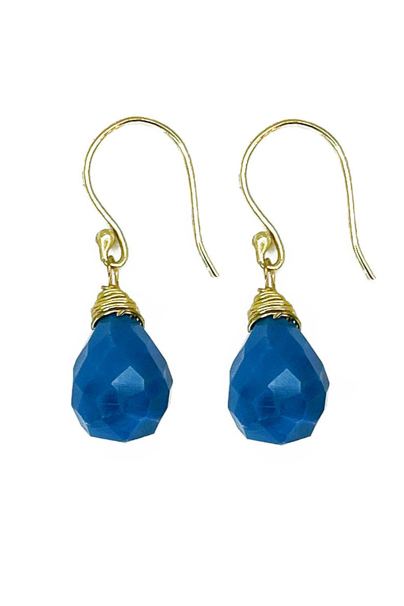 Tear-Drop Semi-Precious Stone Earrings - Style 6 - Ella Where She Shops