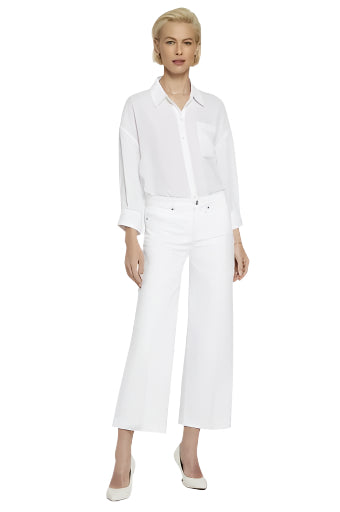 Teresa Wide Leg Ankle Jeans Ella where she shops