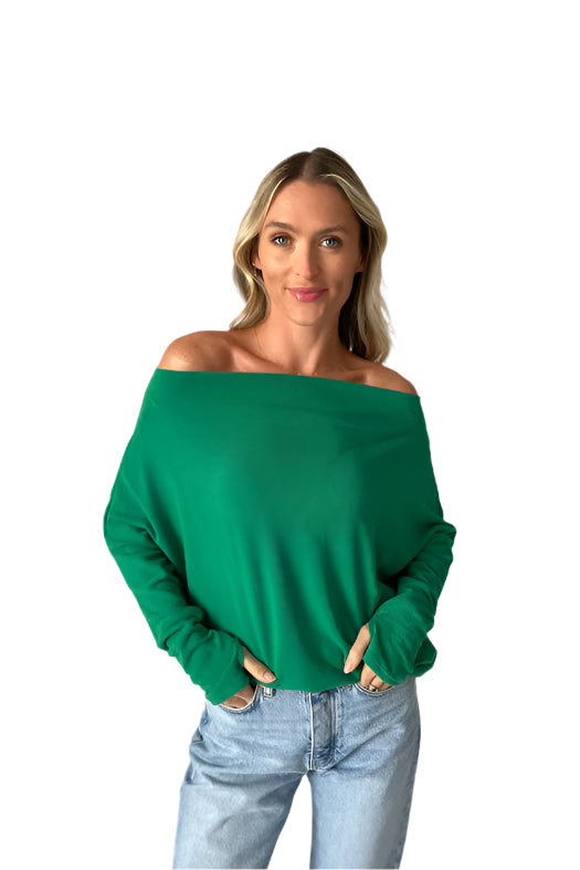 The Anywhere Top – Green – Ella Where She Shops