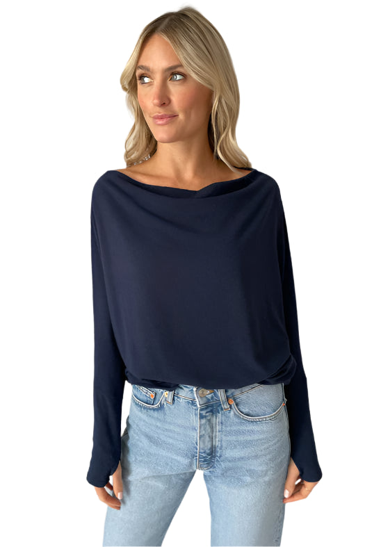 The Anywhere Top – Navy – Ella Where She Shops