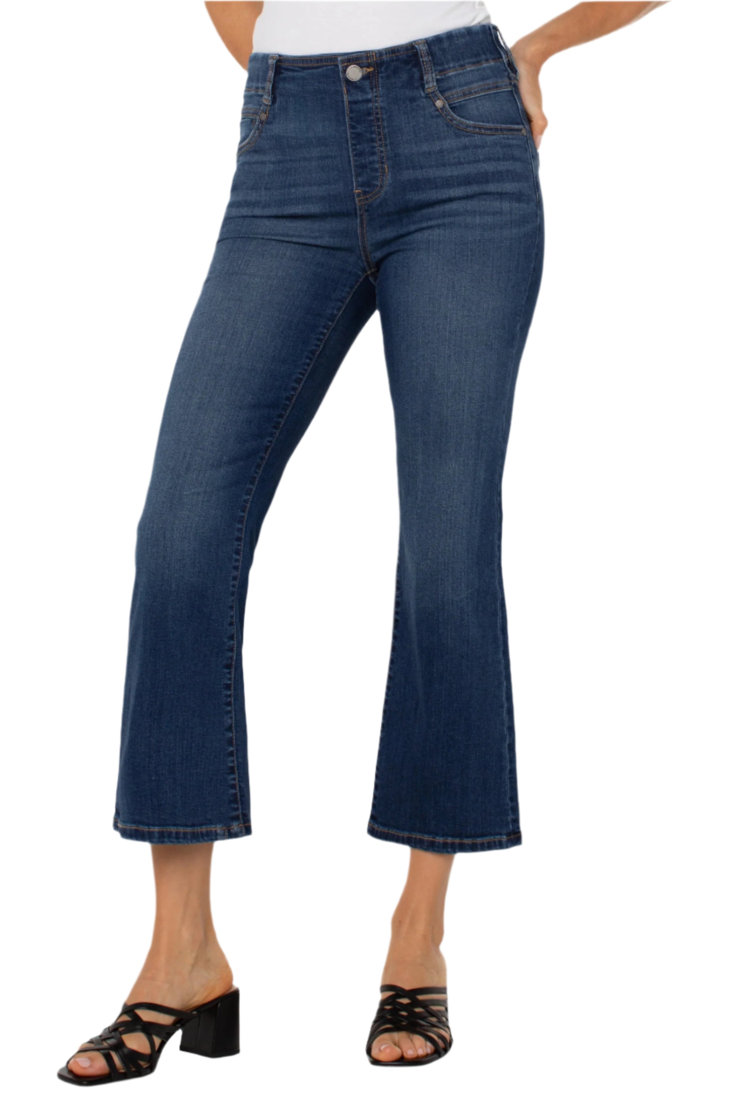 The Gia Glider Crop Flare - Front - Ella Where She Shops