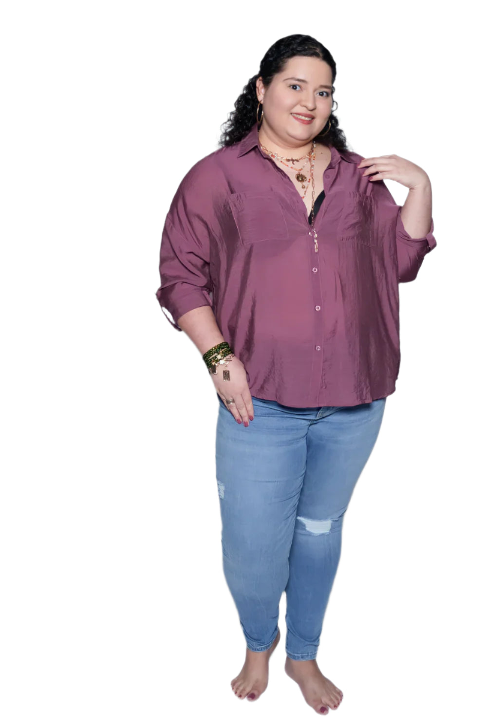 The Goddess Shirt – Plum – Ella Where She Shops