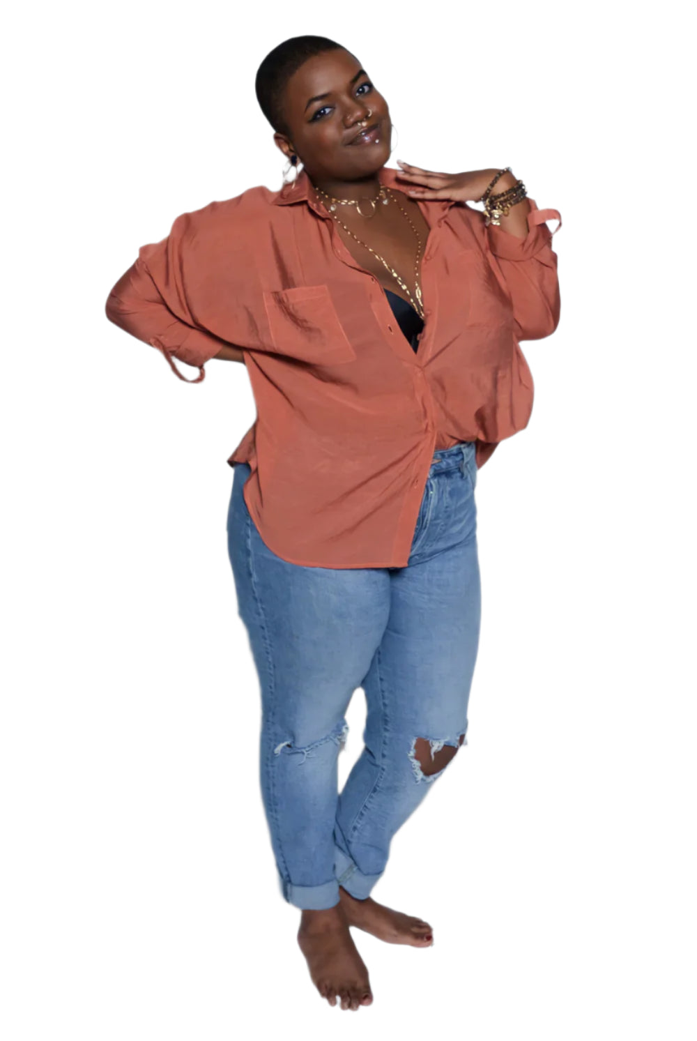 The Goddess Shirt – Terracotta – Ella Where She Shops