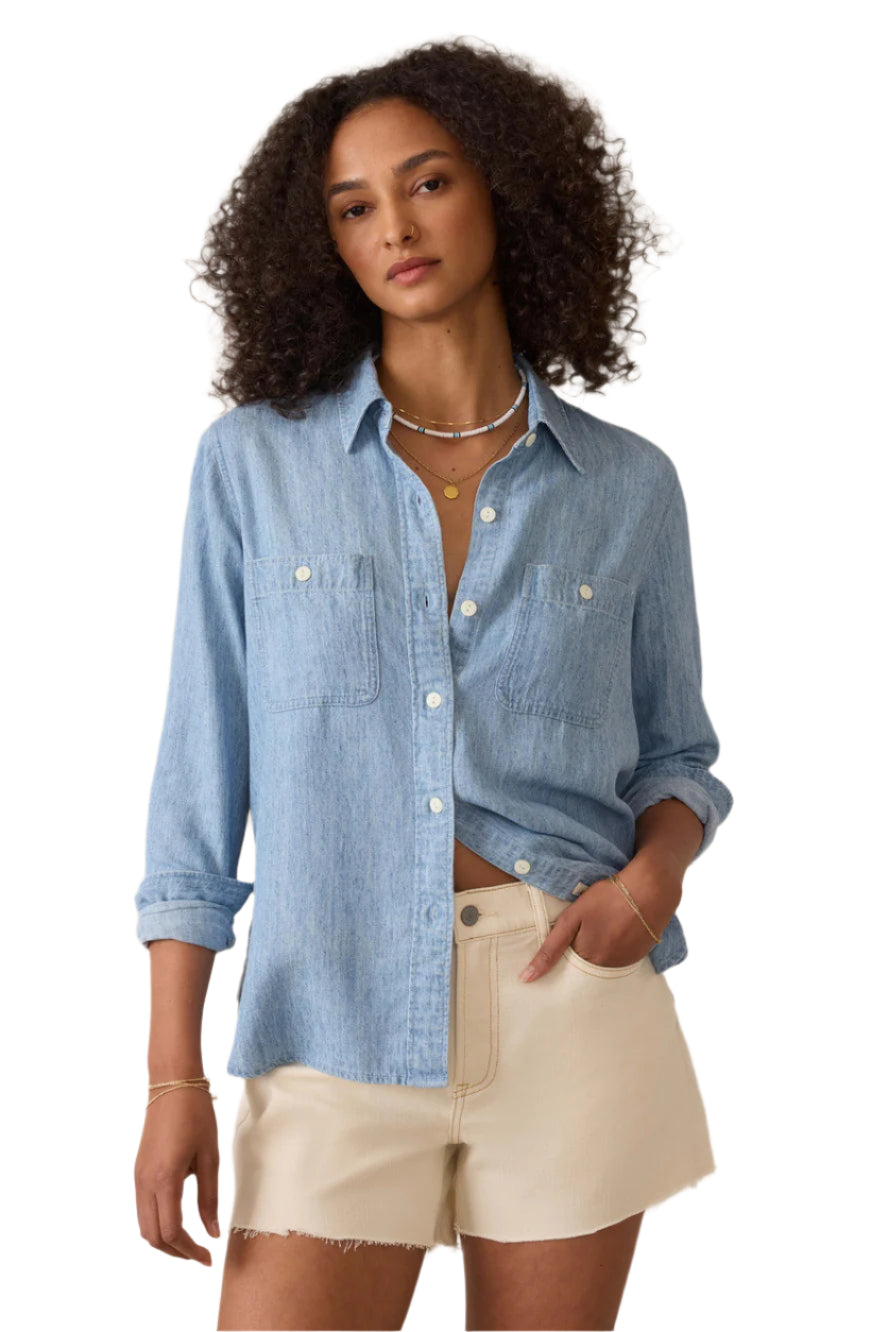 Tried & True Chambray Shirt - Ella Where She Shops