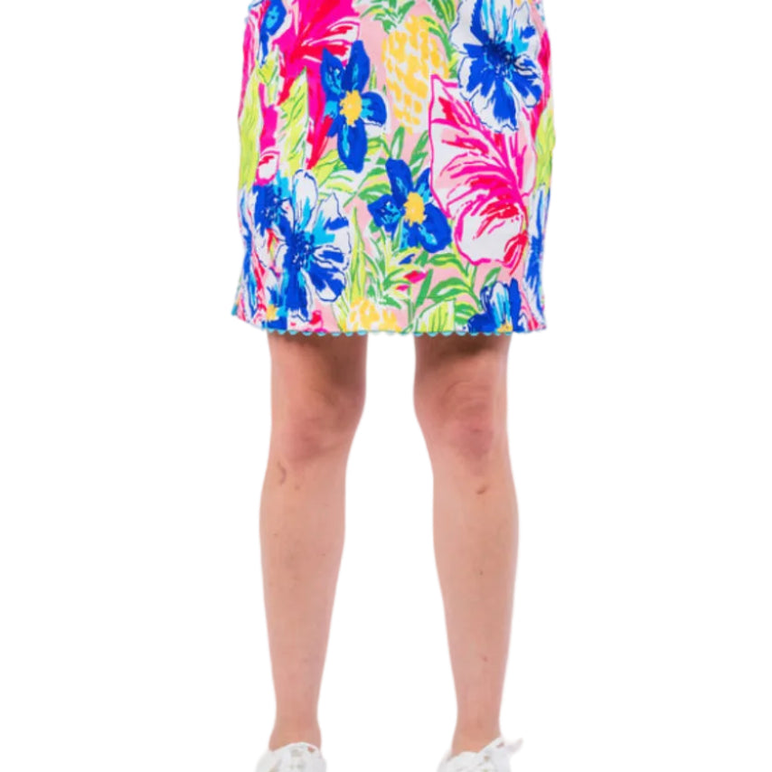 Tropical Ric-rac Trim Skort Ella Where She Shops