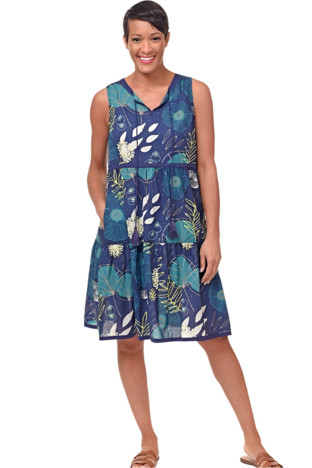 Tulip Portland Cotton Bowman Dress – Front – Ella Where She Shops