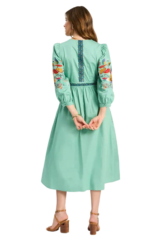 Tyler Böe Bailey Cotton Applique Dress creme ella where she shops