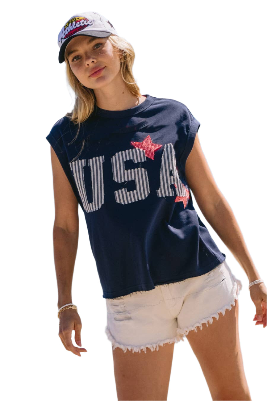 USA muscle Tank Top ella where she shops