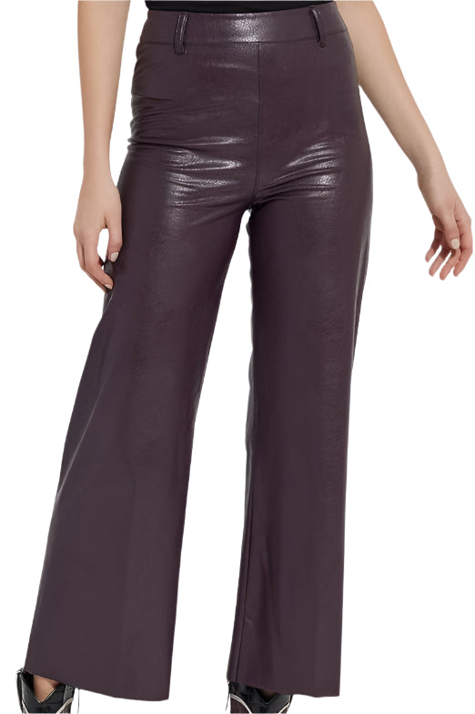 Vegan Leather Wide Leg – Lava Front – Ella Where She Shops