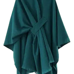 Warm Cashmere feel Shawl dark green ella where she shops