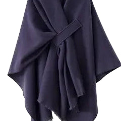 Warm Cashmere feel Shawl navy ella where she shops