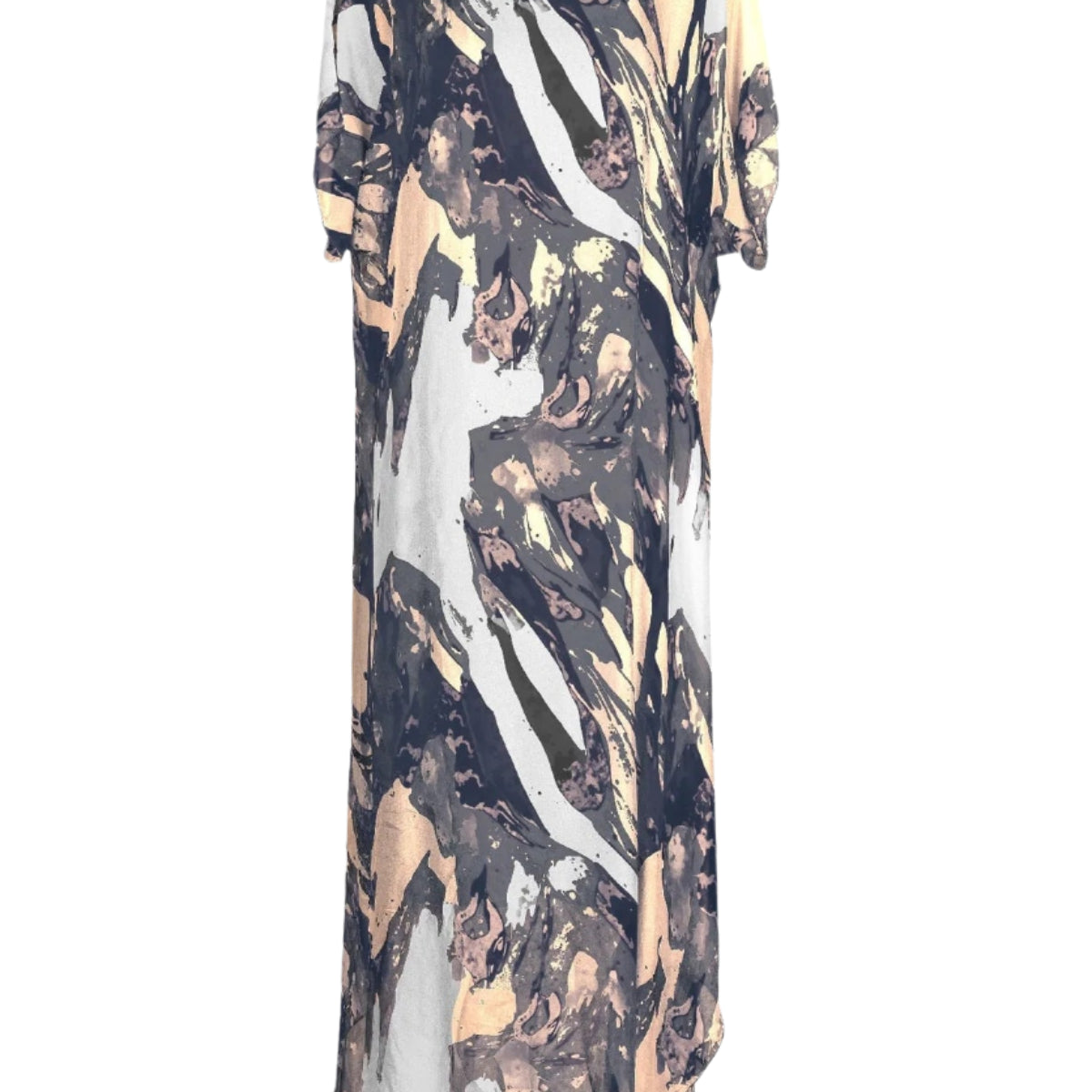 Waves Dress – Navy Front – Ella Where She Shops