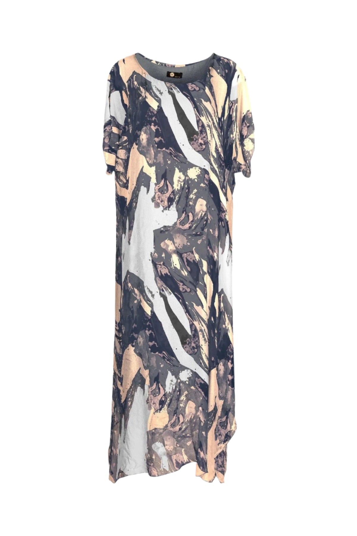 Waves Dress – Navy Front – Ella Where She Shops