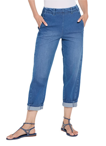 Winslet Cuffed Barrel Crop Denim ella where she shops