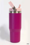 42POPS - .Valentine 30 oz Stainless steel Tumbler: HOT PINK-161637 / OS