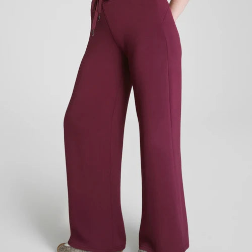 Spanx AirEssentials Wide Leg Pant in Plum Berry