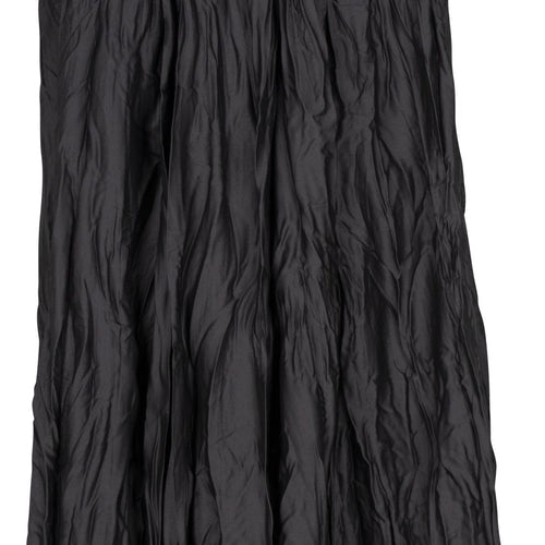Black Crinkle Woven Skirt