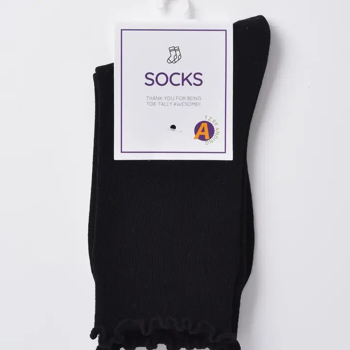 Everyday neutral crew socks, alternate view