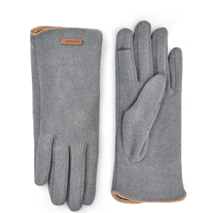 Windproof touchscreen gloves, alternate view