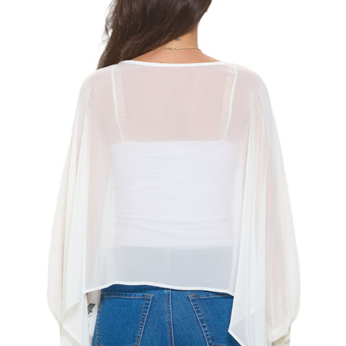Last Tango Chiffon Topper in Ivory – Ella Where She Shops