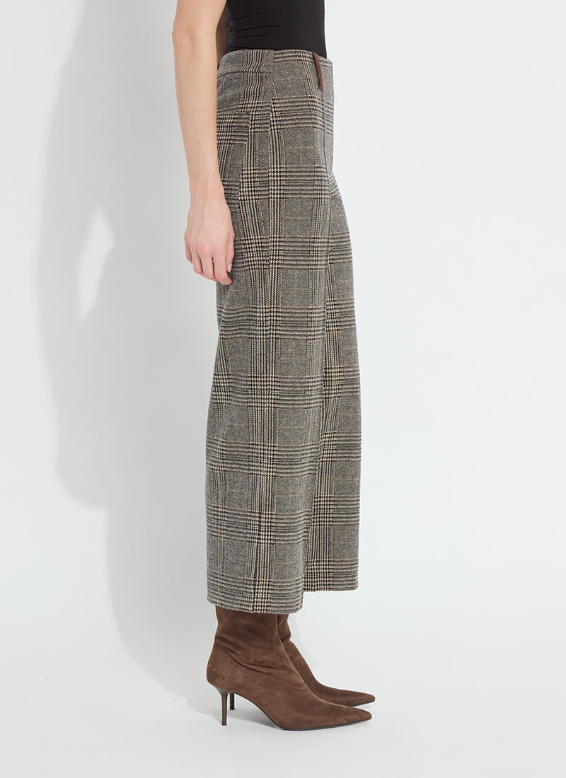 Lysse Aisling Ponte Ankle Pant in Cambridge Boheme Plaid, side view