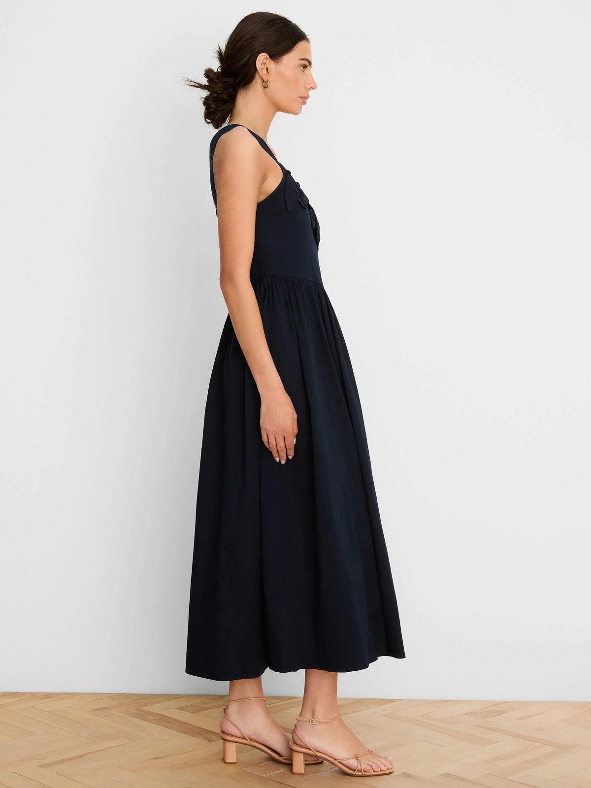 NIC+ZOE Eloise Dress in Dark Indigo, side view