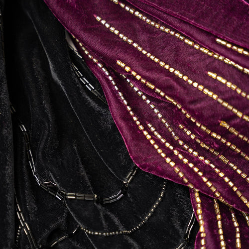 Pretty and Plum Scalloped Tie-Front Jacket – Scalloped Trim Detail