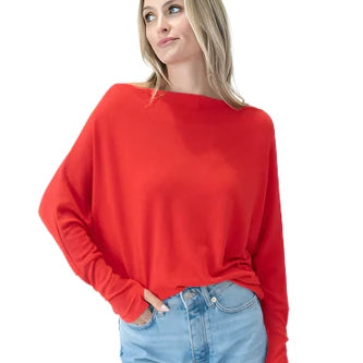 The Anywhere Top in Red – Ella Where She Shops