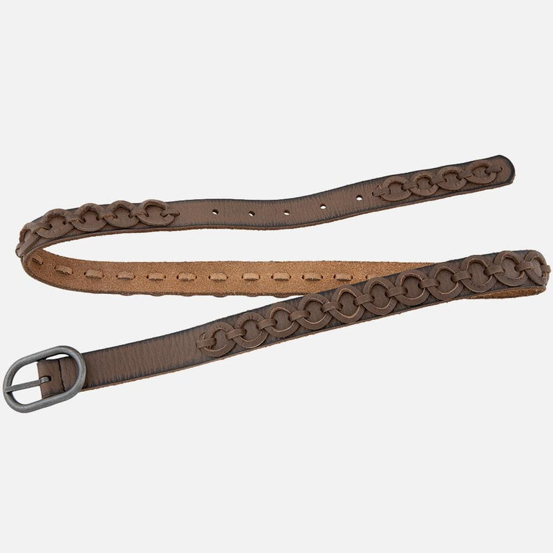 Silver Buckle Circle Links Belt - Anisa