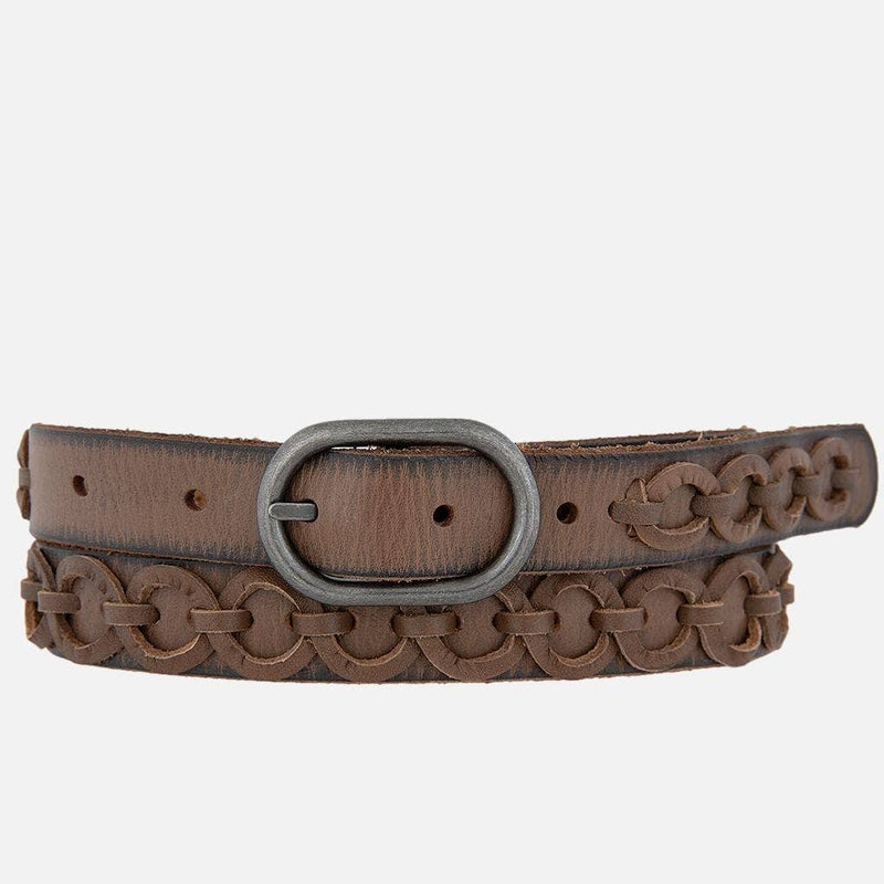 Silver Buckle Circle Links Belt - Anisa