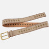 Gold Buckle Studded Fashion Leather Belt